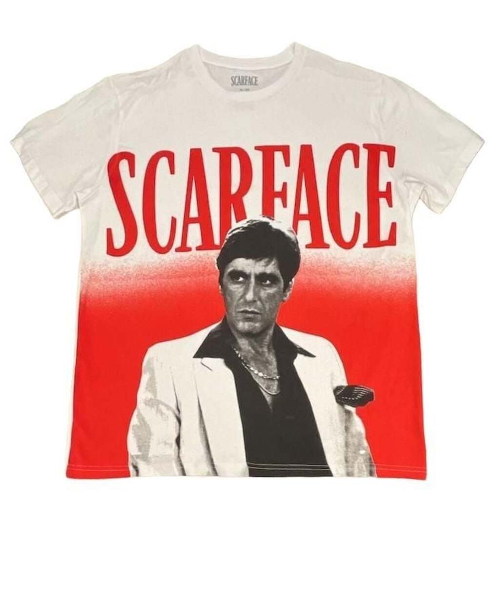 Mad Engine Scarface Tony Montana White Graphic T-Shirt